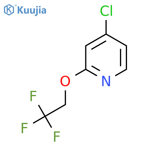 4-Chloro-2-(2,2,2-trifluoroethoxy)pyridine structure