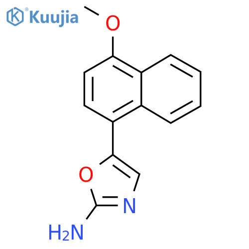 5-(4-methoxynaphthalen-1-yl)-1,3-oxazol-2-amine structure