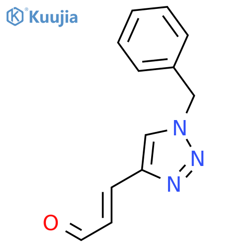 2-Propenal,3-[1-(phenylmethyl)-1H-1,2,3-triazol-4-yl]- structure