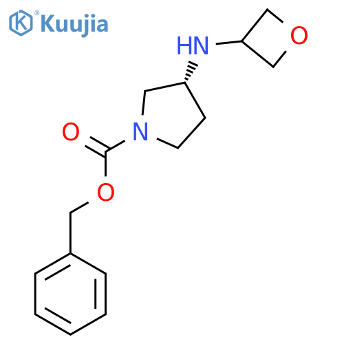 (R)-Benzyl 3-(oxetan-3-ylamino)pyrrolidine-1-carboxylate structure