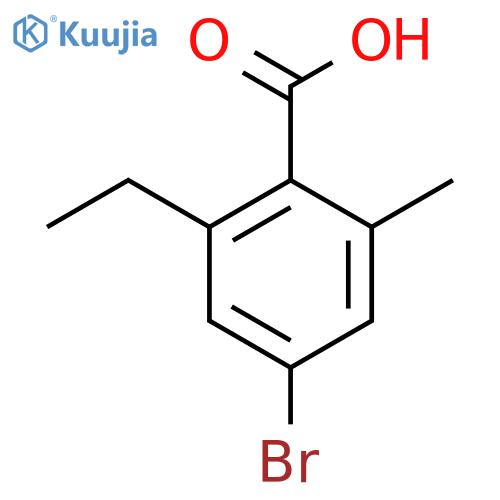 4-Bromo-6-ethyl-2-methylbenzoic acid structure
