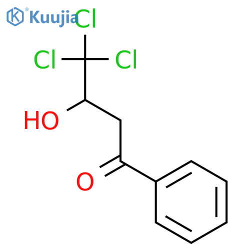 4,4,4-Trichloro-3-hydroxy-1-phenylbutan-1-one structure