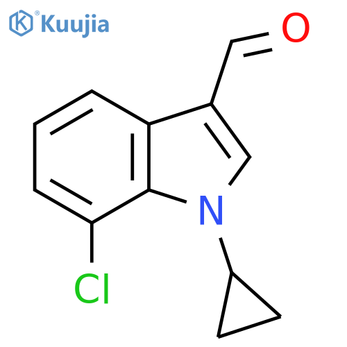7-Chloro-1-cyclopropyl-1H-indole-3-carbaldehyde structure