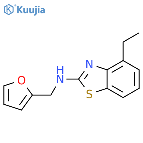 4-ethyl-N-(2-furylmethyl)-1,3-benzothiazol-2-amine structure