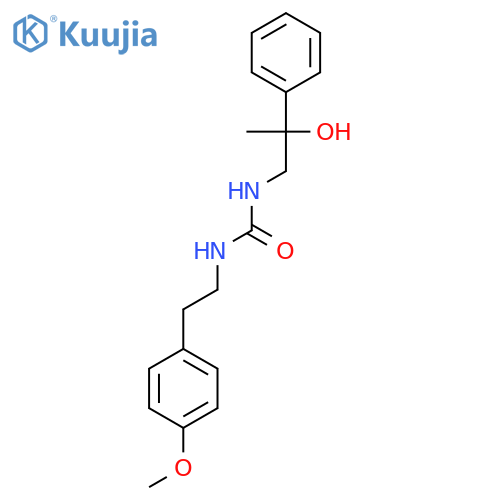 3-(2-hydroxy-2-phenylpropyl)-1-2-(4-methoxyphenyl)ethylurea structure