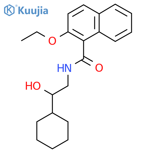 N-(2-cyclohexyl-2-hydroxyethyl)-2-ethoxynaphthalene-1-carboxamide structure