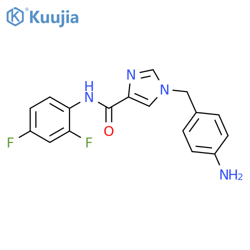 1-(4-Aminobenzyl)-n-(2,4-difluorophenyl)-1h-imidazole-4-carboxamide structure