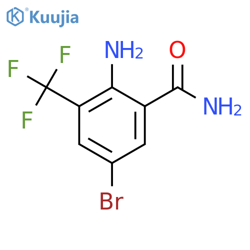 2-Amino-5-bromo-3-(trifluoromethyl)benzamide structure