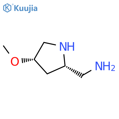 2-Pyrrolidinemethanamine, 4-methoxy-, (2S,4S)- structure