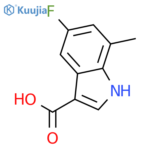 5-fluoro-7-methyl-1h-indole-3-carboxylic Acid structure