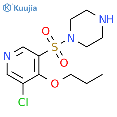 1-(5-Chloro-4-propoxy-pyridine-3-sulfonyl)-piperazine structure