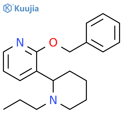 2-Benzyloxy-1-propyl-1,2,3,4,5,6-hexahydro-[2,3]bipyridinyl structure