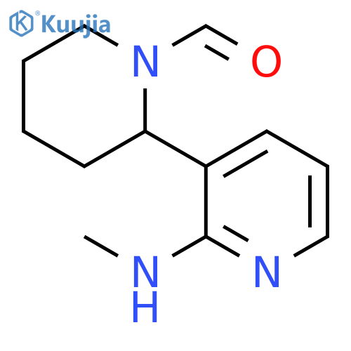 2-Methylamino-3,4,5,6-tetrahydro-2H-[2,3]bipyridinyl-1-carbaldehyde structure