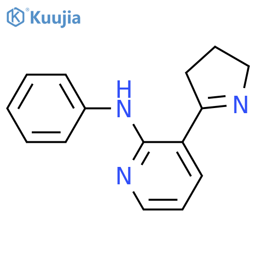 [3-(4,5-Dihydro-3H-pyrrol-2-yl)-pyridin-2-yl]-phenyl-amine structure