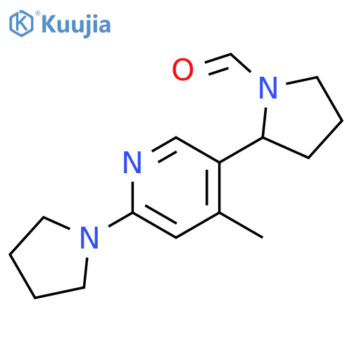 2-(4-Methyl-6-pyrrolidin-1-yl-pyridin-3-yl)-pyrrolidine-1-carbaldehyde structure