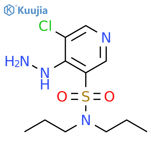 5-Chloro-4-hydrazino-pyridine-3-sulfonic acid dipropylamide structure