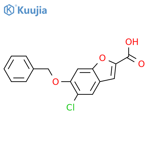 6-Benzyloxy-5-chloro-benzofuran-2-carboxylic acid structure