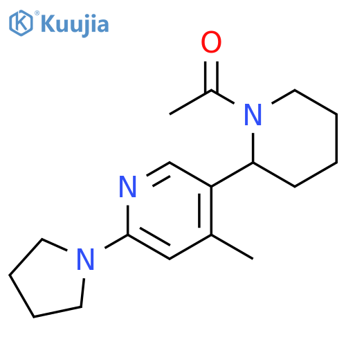 1-(4-Methyl-6-pyrrolidin-1-yl-3,4,5,6-tetrahydro-2H-[2,3]bipyridinyl-1-yl)-ethanone structure