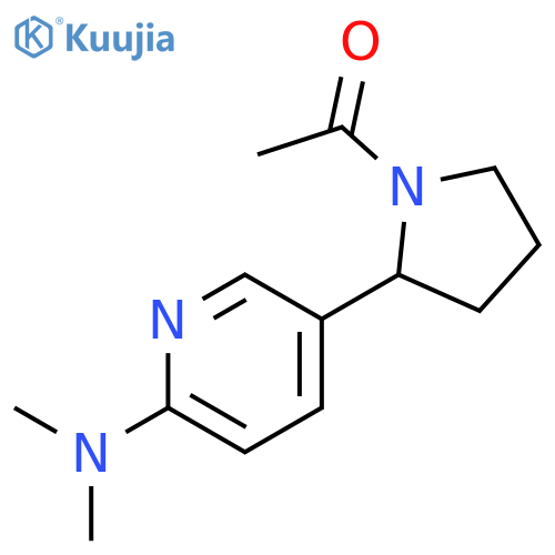 1-[2-(6-Dimethylamino-pyridin-3-yl)-pyrrolidin-1-yl]-ethanone structure