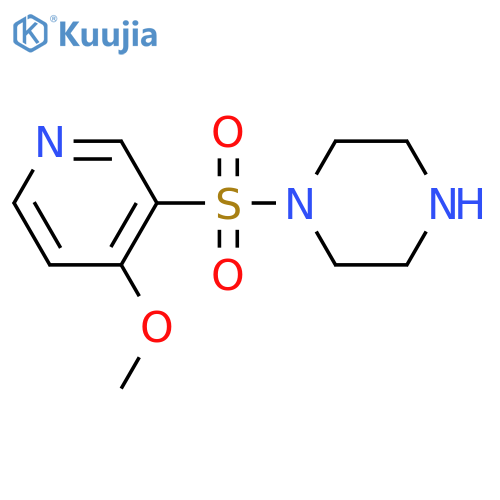 1-(4-Methoxy-pyridine-3-sulfonyl)-piperazine structure