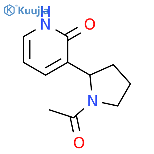 1-[2-(2-Hydroxy-pyridin-3-yl)-pyrrolidin-1-yl]-ethanone structure