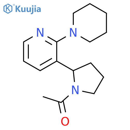 1-[2-(3,4,5,6-Tetrahydro-2H-[1,2]bipyridinyl-3-yl)-pyrrolidin-1-yl]-ethanone structure