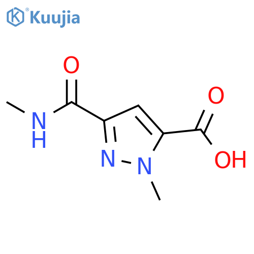 1-methyl-3-(methylcarbamoyl)-1H-pyrazole-5-carboxylic acid structure