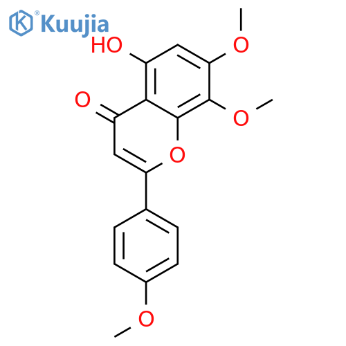5-hydroxy-4',7,8-trimethoxyflavone structure