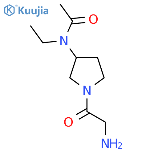 N-[1-(2-Amino-acetyl)-pyrrolidin-3-yl]-N-ethyl-acetamide structure