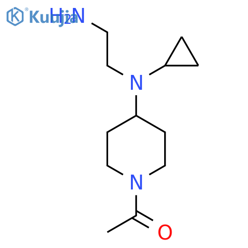 1-{4-[(2-Amino-ethyl)-cyclopropyl-amino]-piperidin-1-yl}-ethanone structure