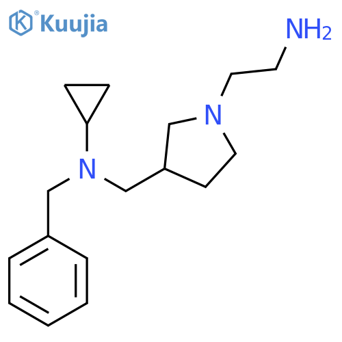 [1-(2-Amino-ethyl)-pyrrolidin-3-ylmethyl]-benzyl-cyclopropyl-amine structure