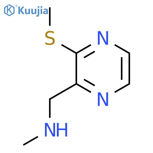 Methyl-(3-methylsulfanyl-pyrazin-2-ylmethyl)-amine structure