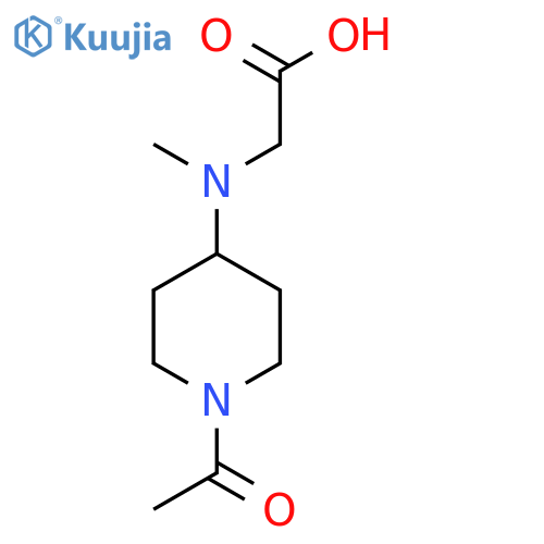 [(1-Acetyl-piperidin-4-yl)-methyl-amino]-acetic acid structure