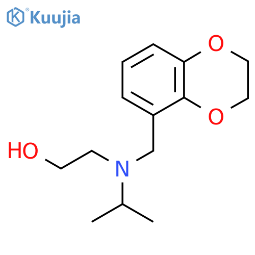 2-[(2,3-Dihydro-benzo[1,4]dioxin-5-ylmethyl)-isopropyl-amino]-ethanol structure