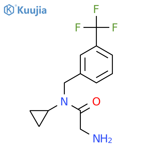 2-Amino-N-cyclopropyl-N-(3-trifluoromethyl-benzyl)-acetamide structure