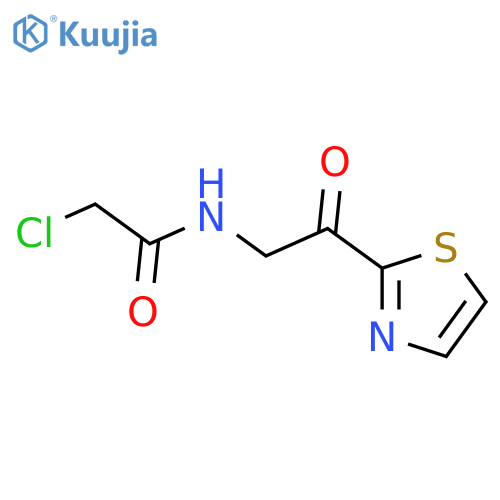 2-Chloro-N-(2-oxo-2-thiazol-2-yl-ethyl)-acetamide structure