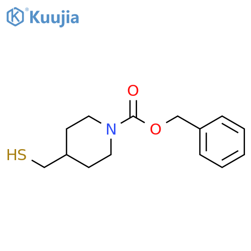 4-Mercaptomethyl-piperidine-1-carboxylic acid benzyl ester structure