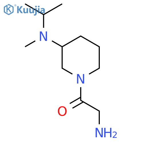 2-Amino-1-[3-(isopropyl-methyl-amino)-piperidin-1-yl]-ethanone structure
