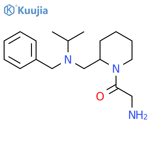 2-Amino-1-{2-[(benzyl-isopropyl-amino)-methyl]-piperidin-1-yl}-ethanone structure