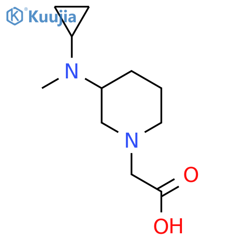 [3-(Cyclopropyl-methyl-amino)-piperidin-1-yl]-acetic acid structure