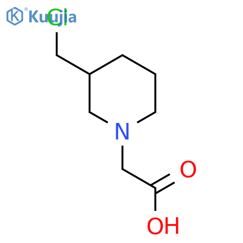 (3-Chloromethyl-piperidin-1-yl)-acetic acid structure