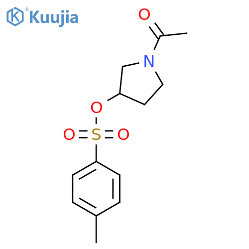1-acetylpyrrolidin-3-yl 4-methylbenzene-1-sulfonate structure