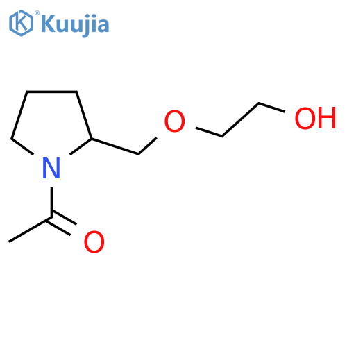 1-[2-(2-Hydroxy-ethoxymethyl)-pyrrolidin-1-yl]-ethanone structure