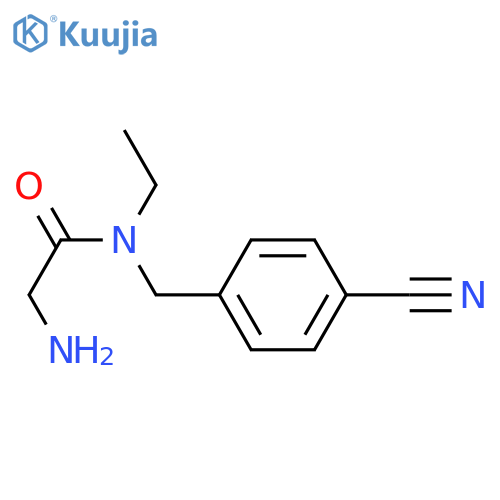 2-AMino-N-(4-cyano-benzyl)-N-ethyl-acetaMide structure