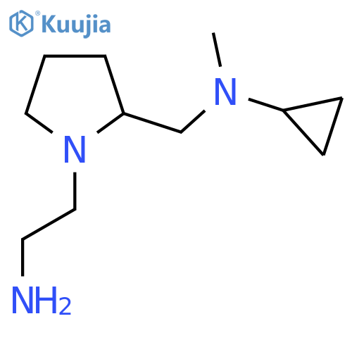 [1-(2-Amino-ethyl)-pyrrolidin-2-ylmethyl]-cyclopropyl-methyl-amine structure