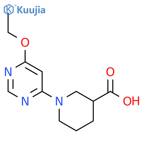 1-(6-Ethoxypyrimidin-4-yl)piperidine-3-carboxylic acid structure
