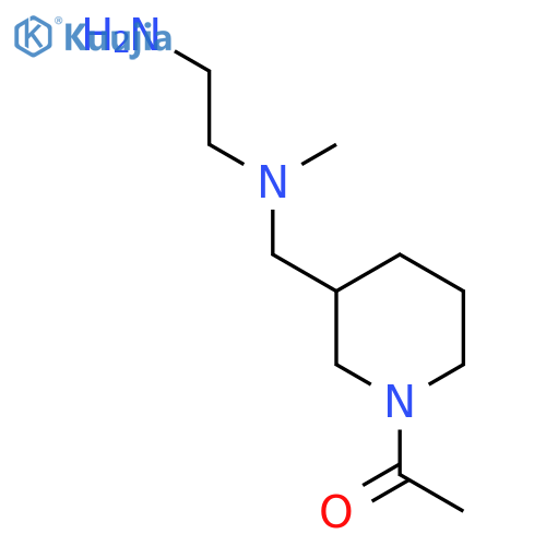 1-(3-{[(2-Amino-ethyl)-methyl-amino]-methyl}-piperidin-1-yl)-ethanone structure
