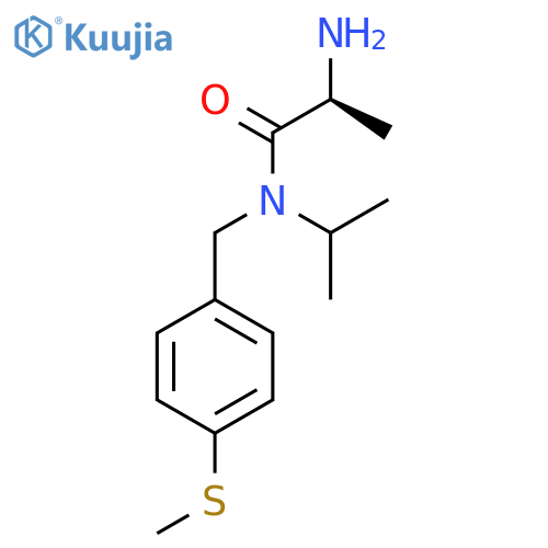 (S)-2-Amino-N-isopropyl-N-(4-methylsulfanyl-benzyl)-propionamide structure