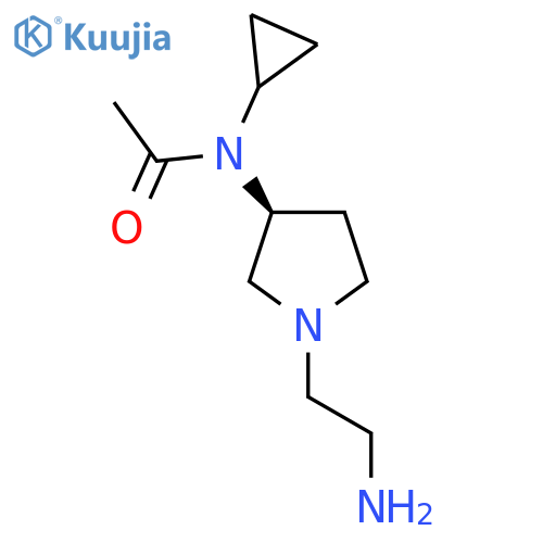 N-[(S)-1-(2-Amino-ethyl)-pyrrolidin-3-yl]-N-cyclopropyl-acetamide structure