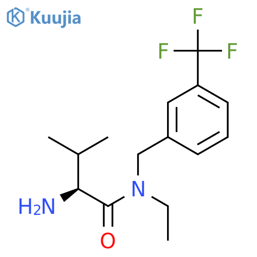 (S)-2-Amino-N-ethyl-3-methyl-N-(3-trifluoromethyl-benzyl)-butyramide structure